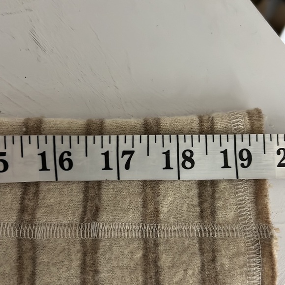 Free people 100% wool striped studded knit blazer jacket Open Front cardigan - Picture 10 of 14